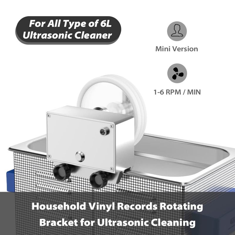WEWU ROUNDS 12" LP 7" EP Vinyl Records Bracket for 6L Ultrasonic Cleaner Simple Version(No Ultrasonic Cleaner) - Image 2